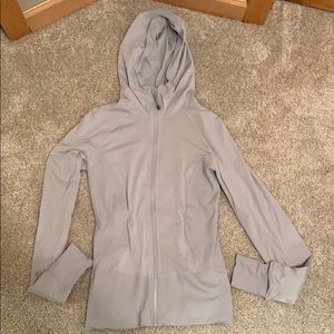 lululemon light blue reversible zip up